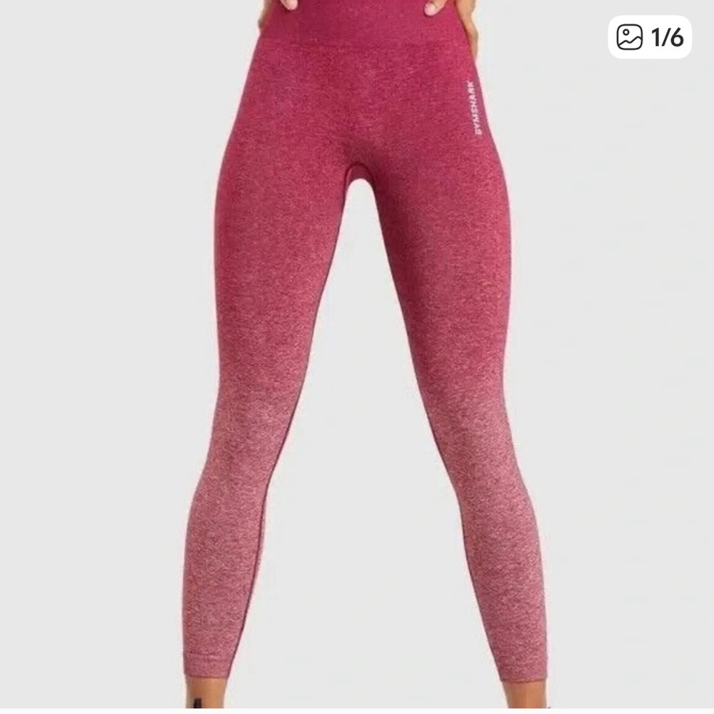 Gymshark Women's Pink ombré leggings
